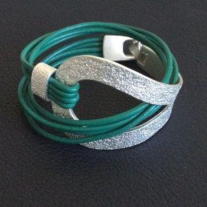 Unique Wrap Around Corded Cuff Bracelet